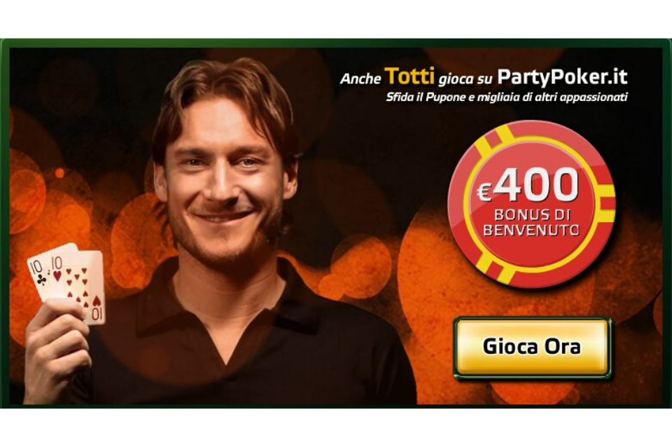 party poker- Totti & Friends